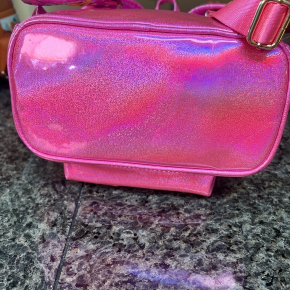Holographic hot pink Loungefly backpack - Picture 3 of 3